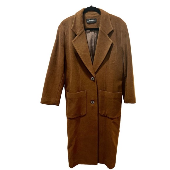 Vintage Linda Allard Ellen Tracy Wool Blend Overcoat - Picture 2 of 10